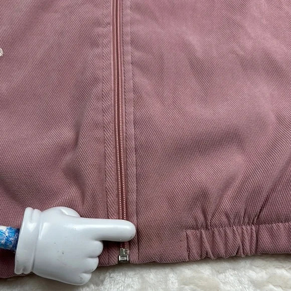 Essentials Dusty Rose Blazer With Flower Embroidery - Picture 7 of 12